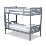 Liam Modern Contemporary Wood Twin Size Bunk Bed