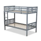 Baxton Studio Liam Modern and Contemporary Grey Finished Wood Twin Size Bunk Bed