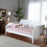 Baxton Studio Mariana Classic and Traditional White Finished Wood Twin Size Daybed