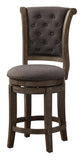Glison Transitional Counter Height Chair (Set-2) Charcoal Fabric (cc#) • Walnut 96456-ACME