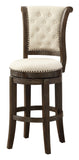 Glison Transitional Bar Chair (Set-2) Beige Fabric (cc#) • Walnut 96457-ACME