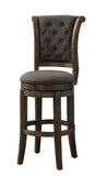 Glison Transitional Bar Chair (Set-2) Charcoal Fabric (cc#) • Walnut 96458-ACME