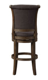 Glison Transitional Bar Chair (Set-2) Charcoal Fabric (cc#) • Walnut 96458-ACME