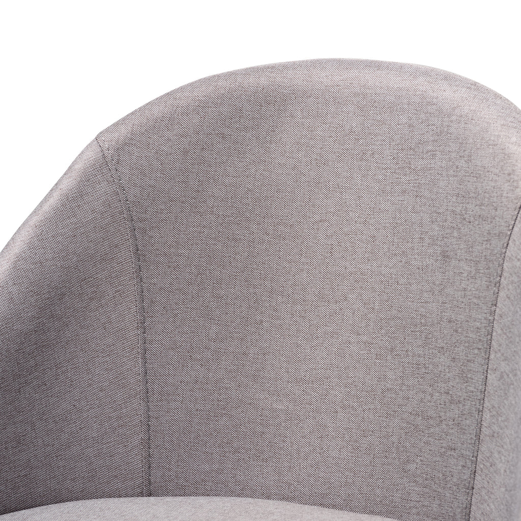 Carra Mid-Century Modern Fabric Upholstered Walnut Finished Wood Swive ...