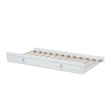 Baxton Studio Mariana Classic and Traditional White Finished Wood Twin Size Trundle