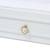 Baxton Studio Mariana Classic and Traditional White Finished Wood Twin Size Trundle