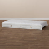 Baxton Studio Mariana Classic and Traditional White Finished Wood Twin Size Trundle