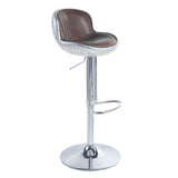 Brancaster Industrial/Transitional Adjustable Stool with Swivel (1Pc)