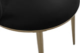 Skylar Velvet / Engineered Wood / Iron / Foam Contemporary Black Velvet Dining Chair - 23.5" W x 23.5" D x 30" H