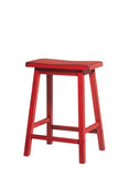 Gaucho Contemporary/Casual Counter Height Stool (Set-2) Distress Red (HZ-4024-00NC) 96649-ACME