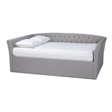 Delora Modern Contemporary Fabric Upholstered Queen Size Daybed
