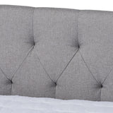 Baxton Studio Delora Modern and Contemporary Light Grey Fabric Upholstered Full Size Daybed