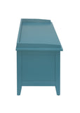 Flavius Transitional Bench with Storage Teal 96761-ACME