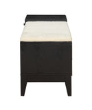 Boyet Transitional Bench with Storage Fabric (tbc) • Black 96770-ACME