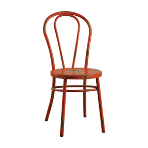 Jakia Industrial Side Chair (Set-2) Antique Orange (Antique Orange - Antique Finish)  96812-ACME