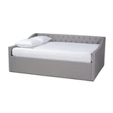 Haylie Modern Contemporary Fabric Upholstered Queen Size Daybed