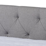 Baxton Studio Haylie Modern and Contemporary Light Grey Fabric Upholstered Queen Size Daybed 