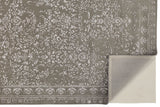 Bella High/Low Floral Wool Rug, Warm Silver Gray, 9ft x 12ft Area Rug