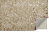 Bella High/Low Floral Wool Rug, Gold/Beige/Pearl, 9ft x 12ft Area Rug