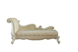 Picardy Transitional/Vintage Chaise with Pillows Antique Pearl 96910-ACME