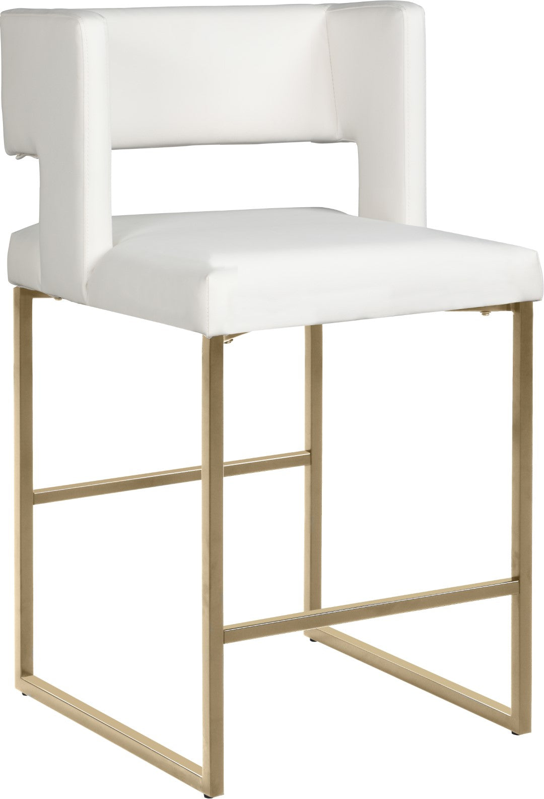 Caleb Contemporary Counter Stool Set of 2 - Thumbnail 4