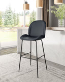 Zuo Modern Miles 100% Polyurethane, Plywood, Steel Modern Commercial Grade Barstool Black 100% Polyurethane, Plywood, Steel