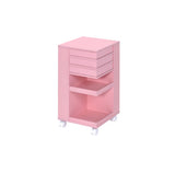 Nariah Contemporary Storage Cart Pink Frame 97218-ACME