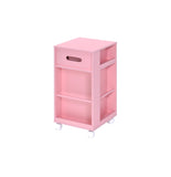 Nariah Contemporary Storage Cart Pink Frame 97218-ACME