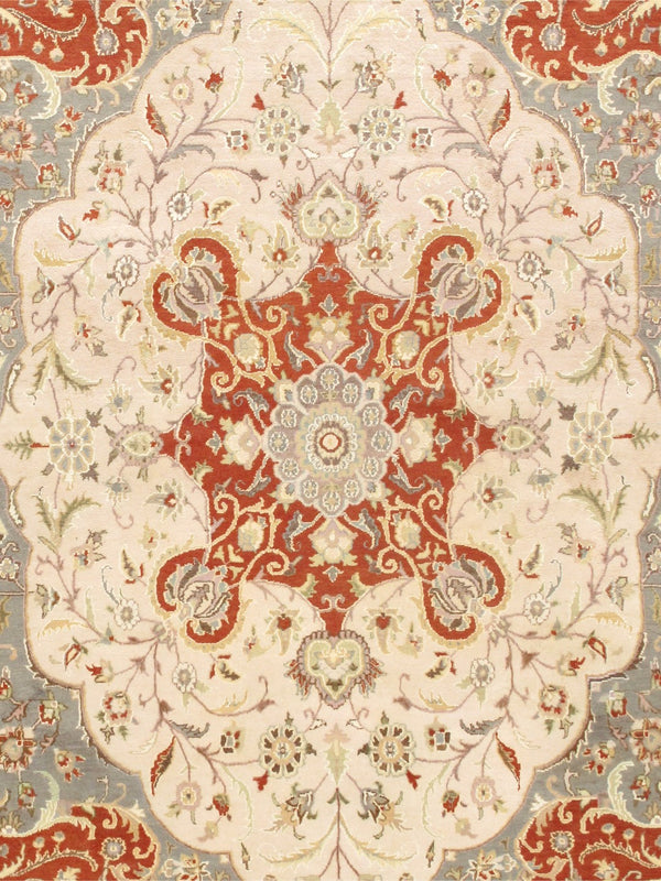 Pasargad Baku Collection Hand-Knotted Silk & Wool Area Rug 973319 10X14-PASARGAD