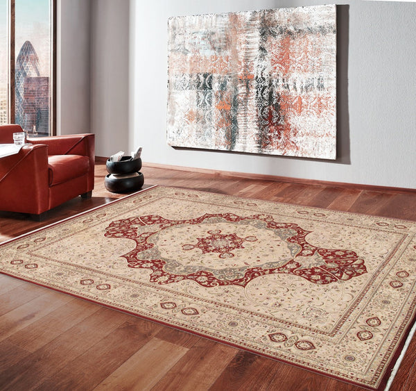 Pasargad Baku Collection Hand-Knotted Silk & Wool Area Rug 973320 10X14-PASARGAD