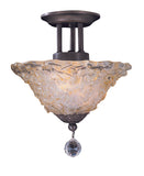 2-Light Mahogany Bronze Liebestraum Flush / Semi-Flush Mount
