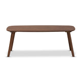 Baxton Studio Dahlia Mid-Century Modern Walnut Finished Coffee Table