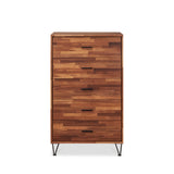 Deoss Contemporary/Casual Chest Walnut • Black Metal Leg/Handle 97362-ACME