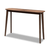 Wendy Mid-Century Modern Walnut Finished Wood Console Table
