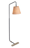 EE2557 Steel, Rattan Transitional Commercial Grade Floor Lamp