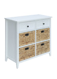 Flavius Transitional Console Table (6 Drawer) White 97416-ACME