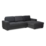 Nevin Modern Contemporary Fabric Upholstered Sectional Sofa