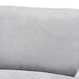 Baxton Studio Nevin Modern and Contemporary Light Grey Fabric Upholstered Sectional Sofa with Left Facing Chaise