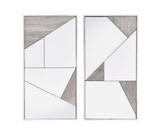 Chafik Glam Wall Accent Mirror (Set-2) Mirrored • Veneer?? (cc#) 97455-ACME