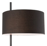 Zuo Modern Lonte Steel, Poly Cotton, Acrylic Modern Commercial Grade Floor Lamp Black Steel, Poly Cotton, Acrylic