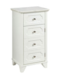 Shakeia Transitional Cabinet Marble Top • White (cc#) 97538-ACME