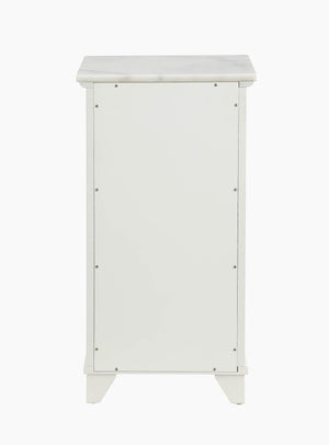 Shakeia Transitional Cabinet Marble Top • White (cc#) 97538-ACME