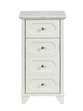 Shakeia Transitional Cabinet Marble Top • White (cc#) 97538-ACME