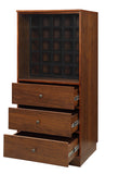 Wiesta Contemporary/Scandinavian Wine Cabinet Walnut (cc#) 97542-ACME