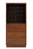 Wiesta Contemporary/Scandinavian Wine Cabinet Walnut (cc#) 97542-ACME