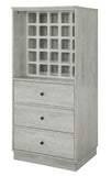 Wiesta Contemporary/Scandinavian Wine Cabinet Antique White (CC#) 97544-ACME