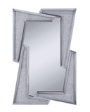 Noralie Glam/Modern Wall Decor Mirrored Frame w/Beveled Edge • Faux Diamonds Inlay • Glass: 4mm Clear 97571-ACME