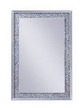Noralie Glam/Modern Wall Decor Mirrored Frame w/Beveled Edge • Faux Diamonds Inlay • Glass: 4mm Clear 97573-ACME