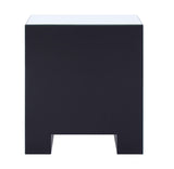 Noralie Glam/Modern Accent Table Mirrored • Faux Diamonds Inlay (Acrylic) • Glass Top: 4mm Clear Tempered 97640-ACME