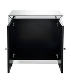 Noralie Glam/Modern Console Table Mirrored • Faux Diamonds Inlay (Acrylic) • Glass Top: 4mm Clear Tempered 97646-ACME